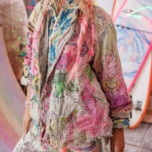 Magnolia Pearl Multicolor Patchwork Jacket